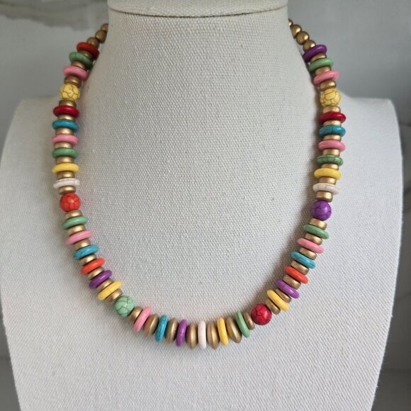 Fun and colorful candy bead choker - Picture 6 of 8